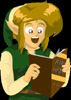 Link likes reading comics!